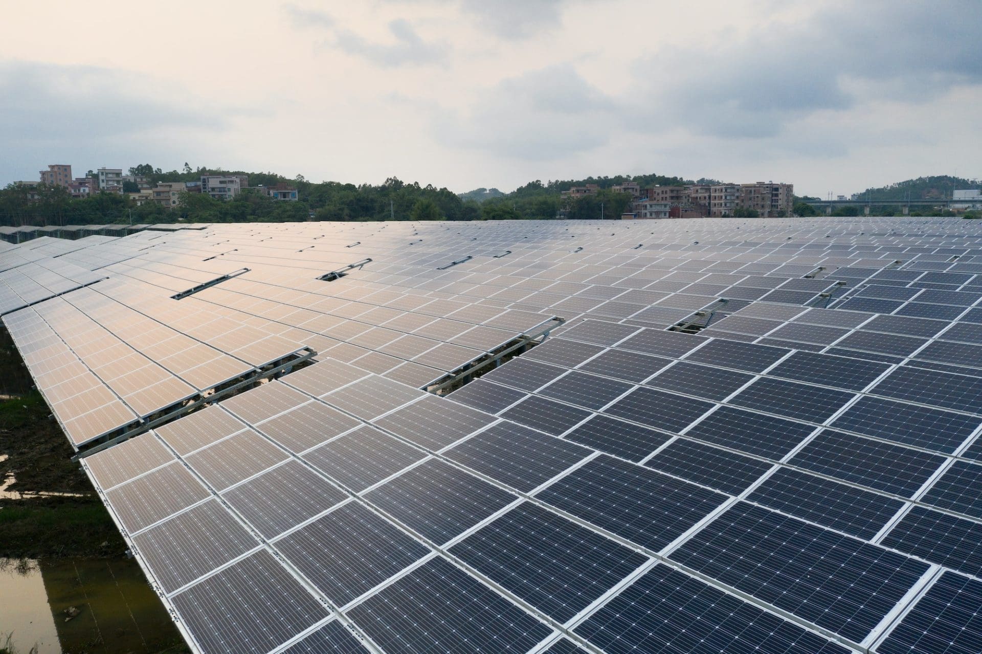 the solar panels